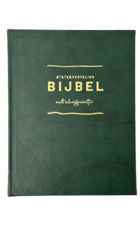 Bijbel sv met schrijfruimte groen